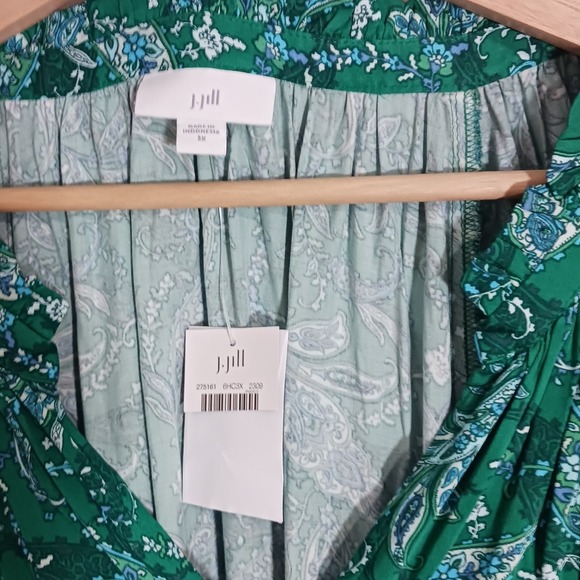 J. Jill Floral Paisley Tunic Women's Blouse Size 3X New - Picture 8 of 9
